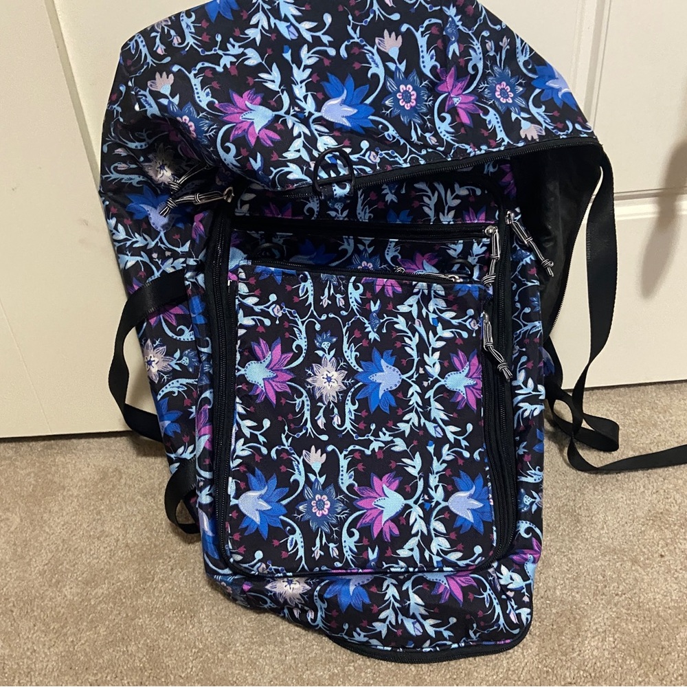Vera bradley convertible travel backpack in Bramble Vine